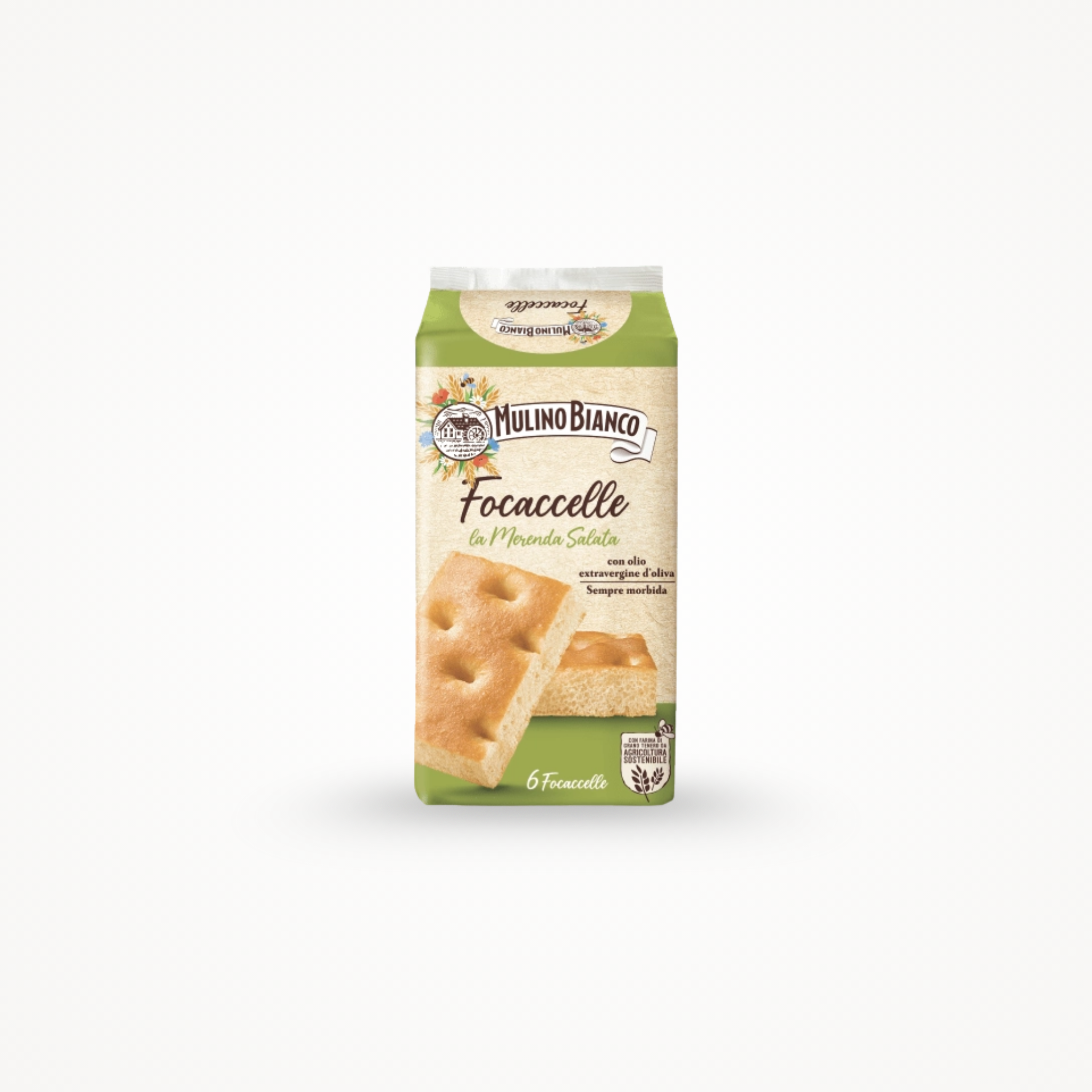 Focaccelle à l'huile d'olive Mulino Bianco 9pc - 198 gr